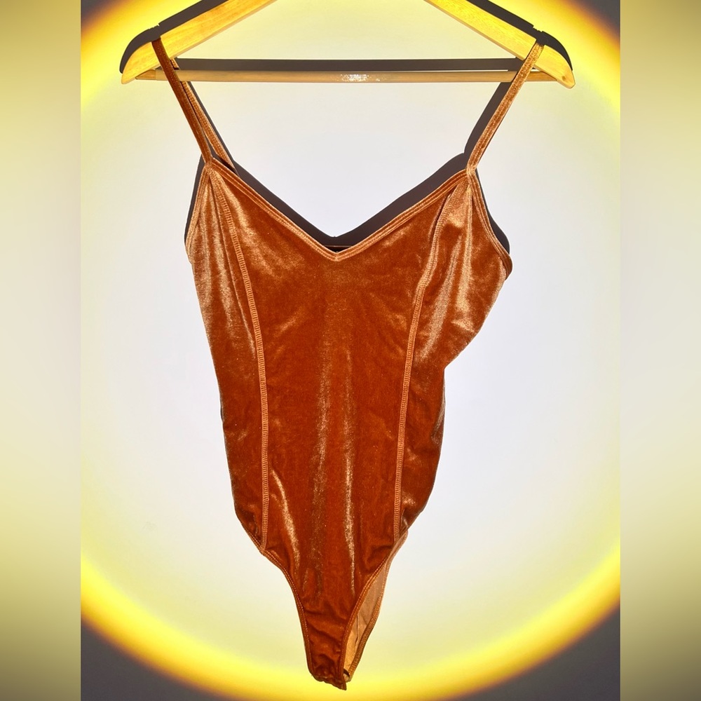 FOREVER 21 Velvet Cami Bodysuit